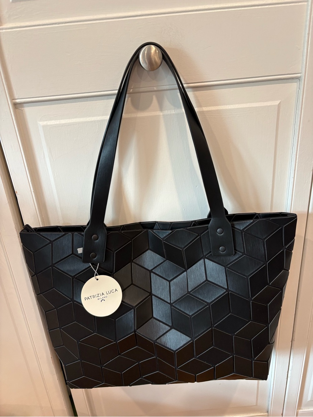 Patrizia Luca - NEW Black Geometric Shoulder Bag